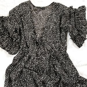 Ruffled sleeve dress Spring- Summer Small